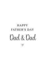 Classic Father's Day Card - For Dads created by Kalm Lettering