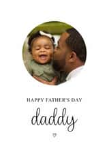Personalised Father's Day Photo Card created by Kalm Lettering - Classic Father's Day Card - Daddy