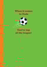 Classic Father's Day Card - Football - Top Of The League created by Happy Street