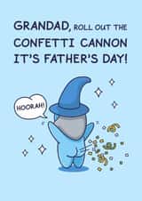 Funny Father's Day Card - For Grandad - Confetti Cannon created by Cheeky Legends