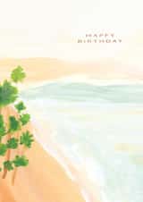 Classic Birthday Card - Tropical Beach created by Meg Crocker