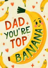Cute Father's Day Card - Top Banana created by Mrs Best Paper Co.