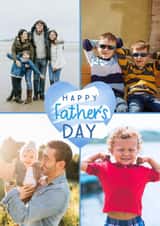 Personalised Father's Day Photo Card created by Spark and Wild - Classic Fathers Day  Card - Multi Photo Card