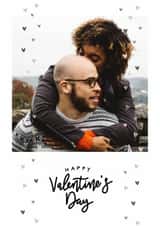Personalised Valentines Day Photo Card created by Spark and Wild - Classic Valentine's Day Card - Love Hearts