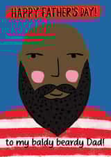 Funny Father's Day Card - Baldy Beardy Dad created by Pom Pom Party Cards