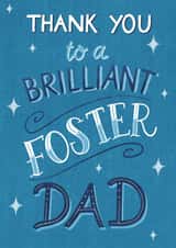 Classic Father's Day Card - Brilliant Foster Dad created by Silky Rose Design