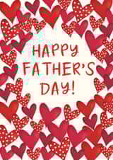 Classic Father's Day Card - Hearts - Happy Father's Day! created by The Boy and the Bear