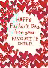 Classic Father's Day Card - Favourite Child created by The Boy and the Bear