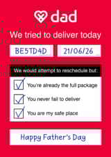 Funny Father's Day Card - DPD Delivery created by Of Life & Lemons Ltd.