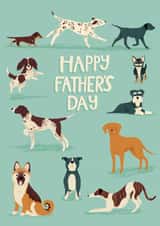 Cute Father's Day Card - Dogs created by Hollie McManus Illustration