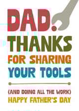 Funny Father's Day Card - Doing All The Work created by Cookie Design