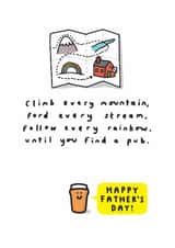 Funny Father's Day Card - Until You Find A Pub! created by mungo and shoddy