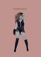 Funny Birthday/Just Because Card - Beyonce - Zombeyonce created by Chloë Langer