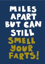 Funny Father's Day Card - Miles Apart created by Chloe Turner