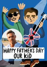 Personalised Father's Day Photo Card created by @AimeeStevens.Design - Classic Father's Day Card - Oasis - Our Kid