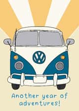 Fun Birthday Card - Campervan - Another Year of Adventures created by Stuck Shop Gifts