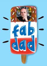 Personalised Father's Day Photo Card created by @AimeeStevens.Design - Fun Father's Day Card - Fab Lolly