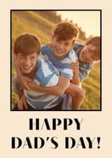 Personalised Father's Day Photo Card created by AniSomi - Classic Father's Day Card - Happy Dad's Day!