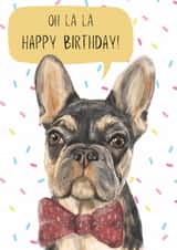 Cute Birthday Card - French Bulldog created by Dotts Yard