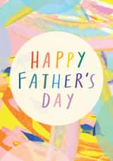 Classic Father's Day Card - Abstract Paint created by Katt Jones