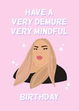 Funny Very Demure Very Mindful Birthday Meme Card Funny Hunny created by Funny Hunny