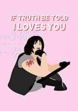 GAVINA DN STACEY VANESS NESSA I LOVES YOU CARD Funny Hunny created by Funny Hunny