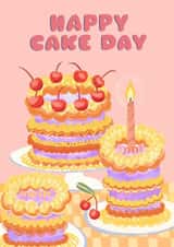Fun Birthday Card - For Her - Happy Cake Day created by ByMonachello