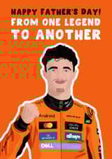 Formula One Father's Day Card - Lando Norris - F1 created by Pink Peach Cards