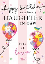 Classic Birthday Card - To A Lovely Daughter-In-Law - Balloons created by Michelle Fiedler Design
