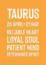 Classic Birthday Card - Taurus created by Studio 9