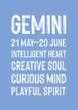 Classic Birthday Card - Gemini created by Studio 9