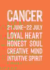 Classic Birthday Card - Cancer created by Studio 9