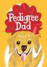 Cute Father's Day Card - Pedigree Dad created by @AimeeStevens.Design