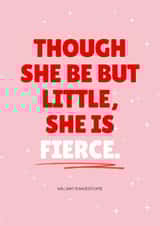 Fun Just Because Card - For Her - William Shakespeare Quote created by Danielle Ellen