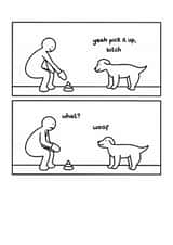 Funny Just Because Card - Poo - Dog created by Redback Cards