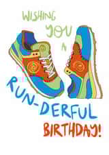 Classic Birthday Card - Running Trainers created by Dandelion Stationery
