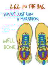 Classic Congratulations Card - Marathon - 26.2 Miles In The Bag created by Dandelion Stationery