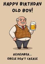 Cheeky big old man created by Kimbaclay Creations