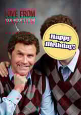 Funny Birthday Card - Step Brothers - Favourite Sibling created by Shower Thoughts