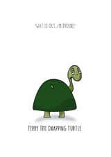 Terry the Snapping Turtle created by Leanne Congdon