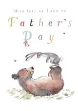 Cute Father's Day Card - Bear - Hare created by Paper Shed Design