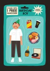 Funny Birthday Card - Trending Action Figure - Doll created by AbiGoLucky