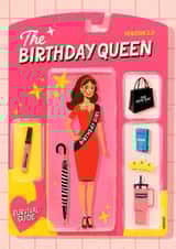 Funny Birthday Card - AI Action Doll - Survival Kit created by Mrs Best Paper Co.