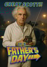 Funny Father's Day Card - Back To The Future - Doc Brown created by ShortRound888