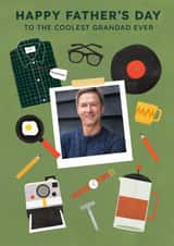 Personalised Father's Day Photo Card created by Lemon and Sugar  - Classic Father's Day Card - Coolest Grandad Ever