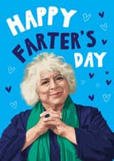 Funny Fathers Day Card - Miriam Margolyes - Farters Day created by Artsy Gift Co