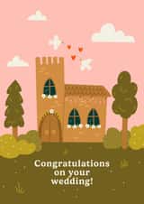 Pretty Wedding Card - Church created by Abbie Imagine