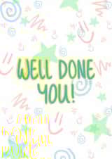 Fun well done card for kids and students 
- passing exams - driving tests created by CC Creative