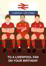 Liverpool FC Birthday Card - Liverpool Fan - Legends created by Paul Jones