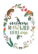 Jungle New baby card created by Elena O'Neill